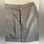 Kittenish  Black‎ Mini Skirt snaps up front Size Medium Photo 7