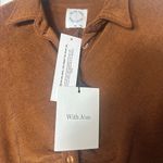 With Jean Andy Dress in Chocolate Long Sleeve Mini Dress Brown Size XS Photo 5