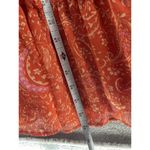 1. State  Women's Maxi Dress Orange Tiered Sleeveless Size XS Keyhole Smocked Photo 6