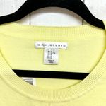 Max Studio  Sweater Women Size Xl Long Sleeve Round Neck Straight Hem Yellow Photo 1