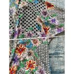 Happening in the present Semi Sheer Floral Half Sleeve Kimono Cardigan Size M Photo 7