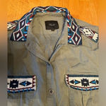 Rails Kona Sage with Inca embroidery southwestern shirt, size Medium Photo 2