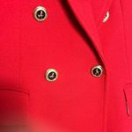 ZARA Tailored Double Breasted Blazer - Mid-Red Photo 3