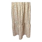 Kojooin Ivory And Orange Floral Print V Neck Tiered Hem‎ Maxi Dress Size 2XL Photo 4