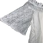 Selfie Leslie Off White Lace Design Y2K 2000s Top Women’s Small / Medium Shirt! Photo 2