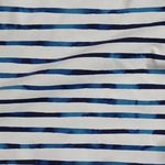 Apt. 9  Blue and White Striped swimsuit top Photo 1