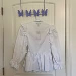New Look NWT‎ | Charlotte Russe  Women’s poplin frill wrap tie ruffle blouse Photo 7