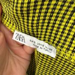 ZARA  Women’s Small Green Black Checkered Midi Dress Photo 4