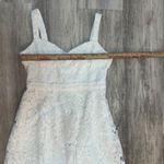 Lulus  Divine Beauty White Lace Midi Dress With Pockets Size Large Photo 5