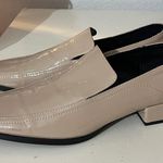 ZARA  Women’s Shoes Patent Box Toe Taupe Beige Tan Shoes Size 9 or 40 Photo 3