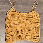 Free People  Better Than Words Stretch Cami Dark GoldSize XS/S New Without Tags Photo 0