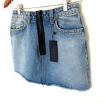 NWT Carmar Colin Half Zip Denim Mini Skirt Cotton Jean Womens Sz 25 Blue Photo 9