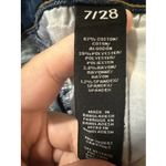 Kendall + Kylie Women's Denim Jean Shorts Size 7/28 Medium Wash Frayed Hem Blue Photo 8