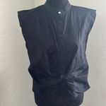Jason Wu  Black Sleeveless Button-Down Shirt Photo 2