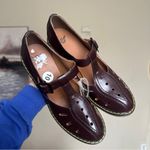 Dr. Martens  Arianna Brown Leather Cut Out T-Bar Heeled Sandals Women's Size 10‎ Photo 3