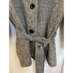 Gap Vtg  3/4 Wide Sleeve Belted Herringbone Cropped Peacoat, M Photo 5