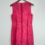 SPENSER JEREMY Pink Floral Print Silk Maxi Dress Sheath Evening Formal Size 12 Photo 8