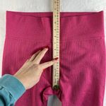JoyLab Large L Ribbed Textured Flare Leggings Hot Pink Ankle Slits Women Joy Lab Photo 11