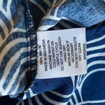 Escapada  sz S blue white print v-neck‎ work blouse Photo 6