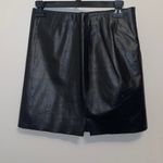 Kenneth Cole Black Leather Pencil Skirt Size 2 Photo 1