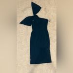 Dress the Population NWOT  TIFFANY One Shoulder MIDI Dress peacock blue M Photo 3