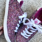 Kate Spade Ace Sparkling Glitter Sneakers Pink Multi Like New Low top Size 8.5 Photo 4