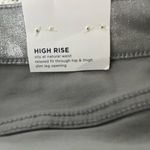 Lands' End NWT, Metallic High Rise Slim Ankle Silver Shimmer Jeans, Sz 12 Photo 12