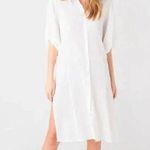 Z Supply | White Women's Laina Midi Cover Up Shirt Dress Button Up | Size OS Photo 0