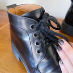 Dr. Martens • vintage 8463 lace up boots black leather square toe made in England Photo 2