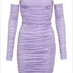 NWOT Alex Perry lilac rhinestone dress mini Size 6 Photo 5