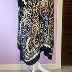 Comfy Luxe One Size Boho Ruana Colorful Patterned Kimono Lightweight Black Photo 5