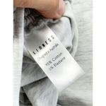 LIONESS Drawstring Crop Top Size Small Light Gray Crewneck Short Sleeve Tee NEW Photo 8