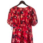Collective Concepts Women Maxi Dress M Red Floral High Waist Cottagecore Boho Photo 7