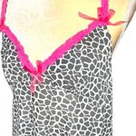 Steve brand black and white print cute Nighty. Cute ruffled bottom half Black Size L Photo 3