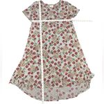 LuLaRoe Carly Miss Piggy dress fromThe Muppets red roses whimsical playful SM Photo 5