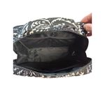 Vera Bradley Vera‎ Bradley Train Case Cosmetic Makeup Bag Travel Organizer Black Paisley Photo 5