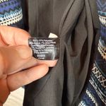 Lane Bryant  Women's Size 14 Geometric‎ Print Open Front Blazer Jacket Blue Black Photo 4