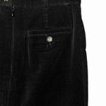 Weekend Max Mara Black Corduroy Pencil Skirt US 4 Stretch Back Slit Quiet Luxury Photo 5