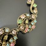 Vintage Unsigned Pastel Rhinestones Gold Photo 8