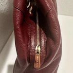 Michael Kors Jet Set Merlot Pebbled Leather Large Shoulder Bag Tote Chain Strap Photo 5