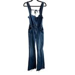 Free People  We the Free CRVY 2nd Denim Flare Overalls size 14 Photo 12