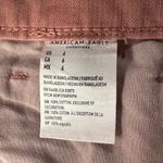 American Eagle  SZ 6 Highest Rise Mom Jean Shorts Distressed Frayed Zip-Fly Pink Photo 10
