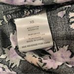 Hippie Rose  Floral Black Orange Purple Button Down  Top size XS NWT Photo 6