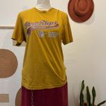 True Religion  Golden Yellow Retro Buddha Graphic Short Sleeve Heritage Crew Tee Photo 2