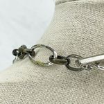 Liz Claiborne Open Oval Long Chain Link Necklace Photo 4