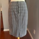 Adrianna Papell  Black & White Patterned Lined Women's Officecore Business Skirt Photo 1