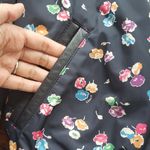 Coach  Womens Navy Floral Bomber Jacket Reversible Size Small Photo 2