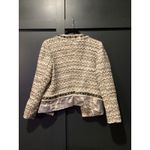 Tory Burch  Vanessa jacket brown cream tweed jewel stone embellished blazer 12 Photo 7