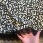 Nordstrom Black/White Floral Slip Skirt with Lace Hem- size XS Photo 4