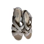 Clarks Women's ran Leather Slingback Sandals Size 7 Casual Summer Photo 2